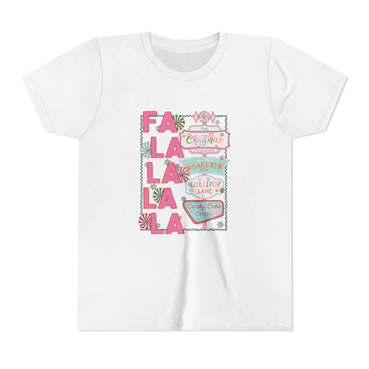 FA LA LA Christmas Lane Youth Tee
