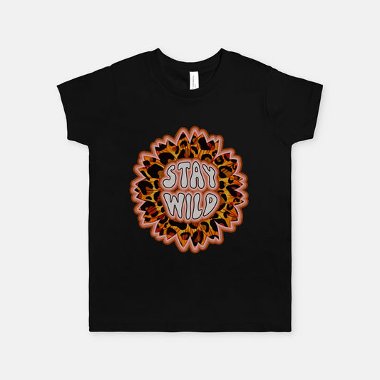 Stay Wild Sunflower Youth Tee