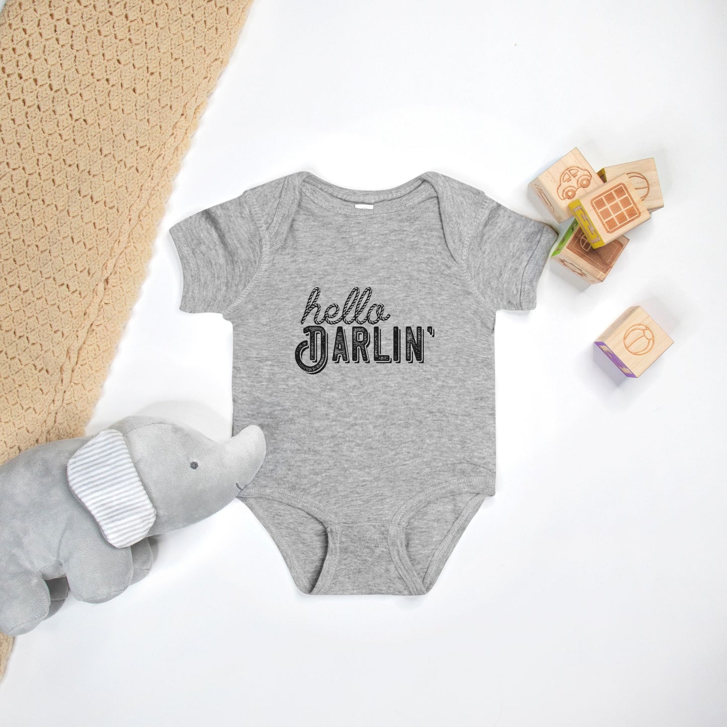 Hello Darlin Baby One-Piece